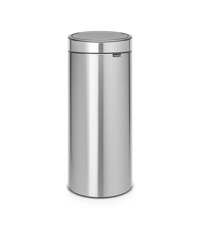 Brabantia Touch Bin New, 30L, Matt Steel Fingerprint Proof 1 Brabantia Touch Bin New, 30L, Matt Steel Fingerprint Proof