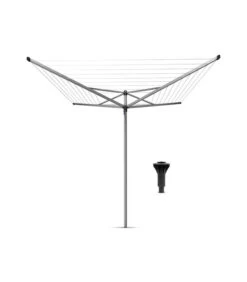 Brabantia Droogmolen Topspinner, 40 Meter Met Kunststof Betonanker