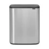Brabantia Bo Touch Bin, 2x30L - Matt Steel Fingerprint Proof