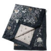 Plaid D'amour Clara Throw Blue 170x130 - Polyester, Velvet - (LxBxH) 170.0x130.0x1.0 Cm