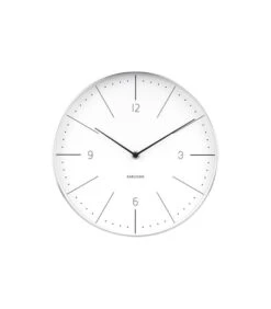 Karlsson Wandklok Normann Numbers - Wit - Ø27,5cm