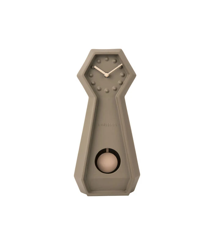 Karlsson Tafelklok Genuine - Mosgroen - 34x9,4x16cm 1 Karlsson Tafelklok Genuine - Mosgroen - 34x9,4x16cm