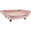 Leitmotiv Hondenmand Explicit - Suede Look Roze - 72,5x53x21cm