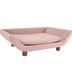 Leitmotiv Hondenmand Explicit - Suede Look Roze - 72,5x53x21cm