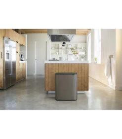 Brabantia Bo Touch Bin, 2 Binnenemmers, 2 X 30L - Platinum -Dagelijkse Boodschappen Winkel faa8f5395926499893c8d4ae01f8c266
