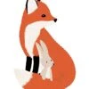 Muursticker Kinderkamer - Vos