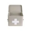 PRESENT TIME Medicijnkist - Medium - Metaal Mat Warm Grijs - 21,5x15,5x16cm