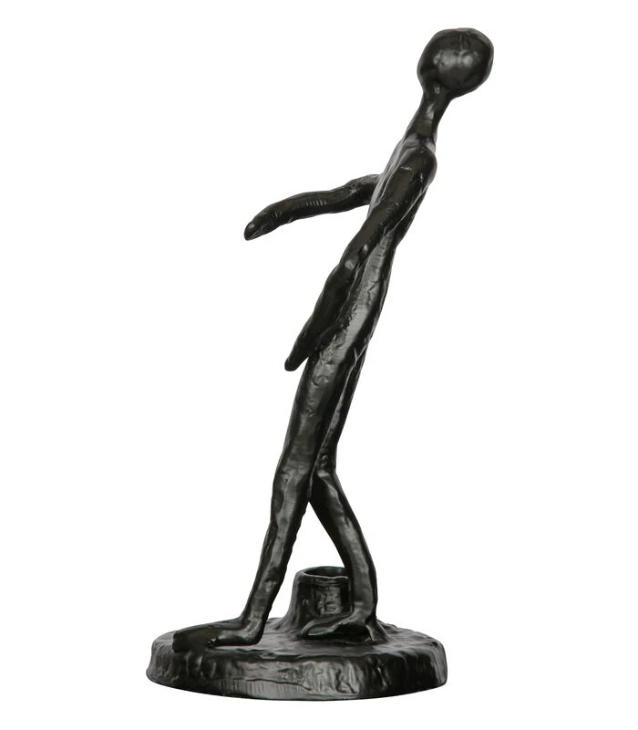 Exclusive Mattie Kaarsenhouder - Metaal - Zwart - 26x13x12 4 Exclusive Mattie Kaarsenhouder - Metaal - Zwart - 26x13x12 - Afbeelding 4